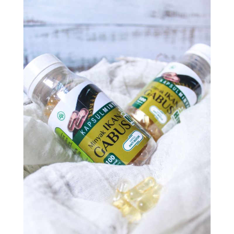 Kapsul Herbal Ekstrak Minyak Ikan Gabus HIU isi 100 kapsul
