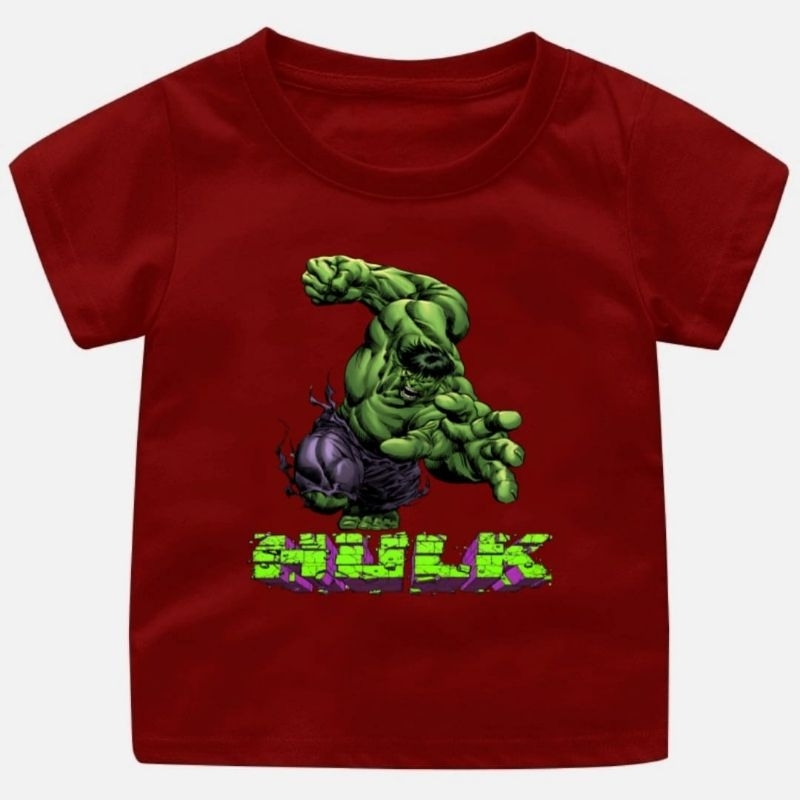 Baju kaos anak Laki-laki dan dewasa gambar HULK