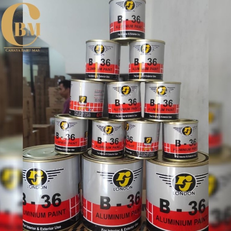 

Cat Alumunium B36 8ML Cat Minyak Silver RJ LONDON s K5M6