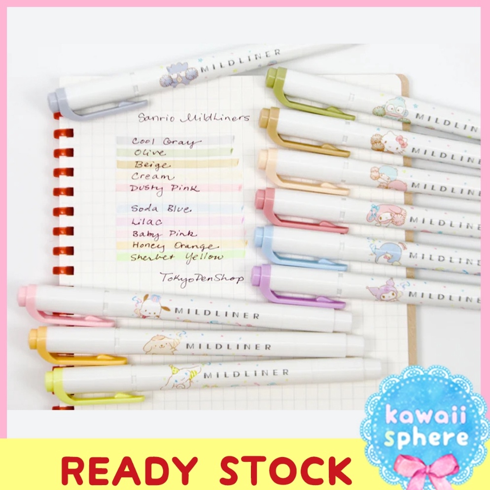 

Mildliner Sanrio Limited Edition Highlighter Stabilo Zebra Mildliner c Y8H3