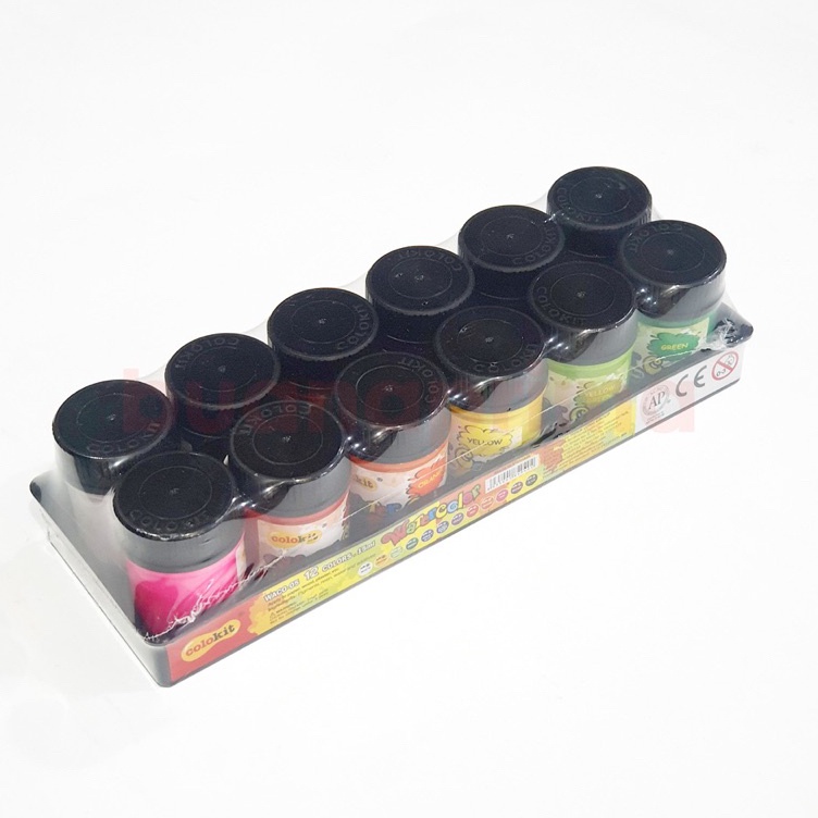 

Cat poster colokit 12 warna Watercolor 15ml x L7R3