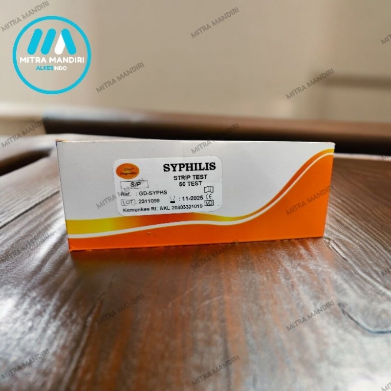 Rapid Test VDRL Syphilis - sipilis - TP Strip 50'test Glory