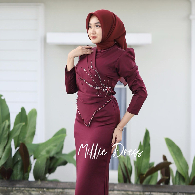Millie Dress Satin Payet Mermaid