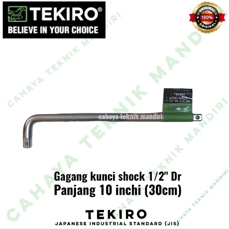 TEKIRO gagang kunci shock / sok L square 1/2" Dr panjang 12" inch