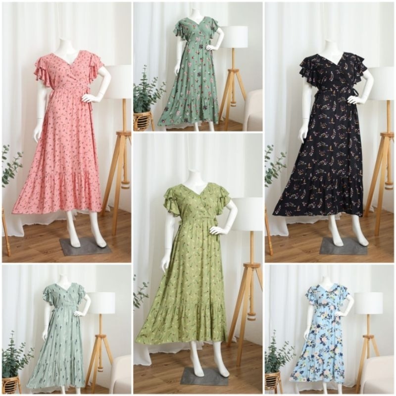 Daster Kimono Rayon Jumbo LD 120 Busui Friendly | Daster Model Jepang Terviral