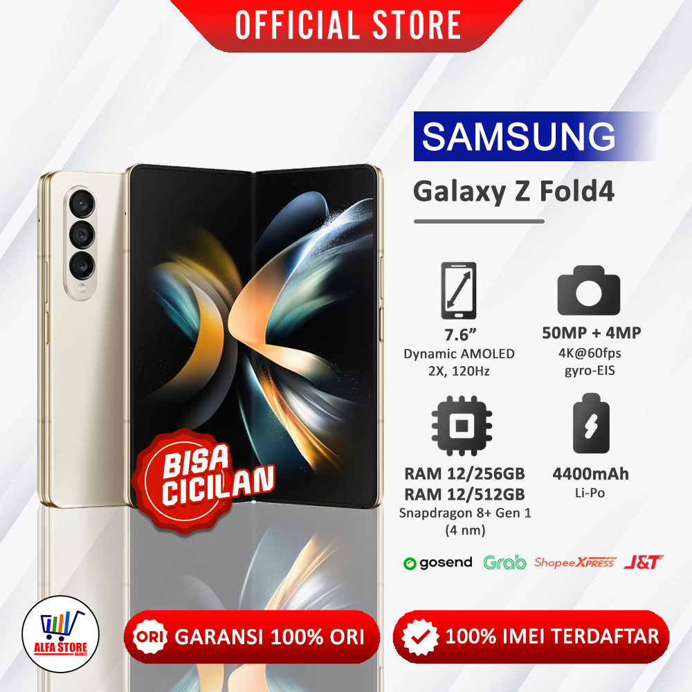 SAMSUNG GALAXY Z FOLD 4 galaxy z fold4 5G RAM 12/512GB ram 12/256GB GARANSI RESMI