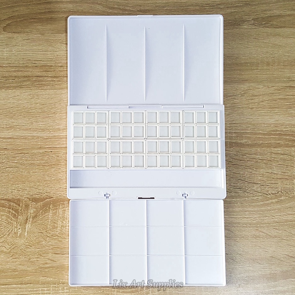 

VTec Empty Watercolor Plastic Box Set 48 Half pan Palette NBX48 x K3L6