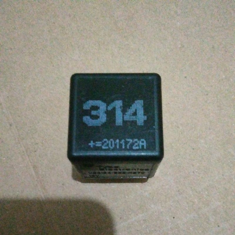 Relay 12V Kaki 4 warna Hitam / Rilay Hitam 12 Volt 4 Pin