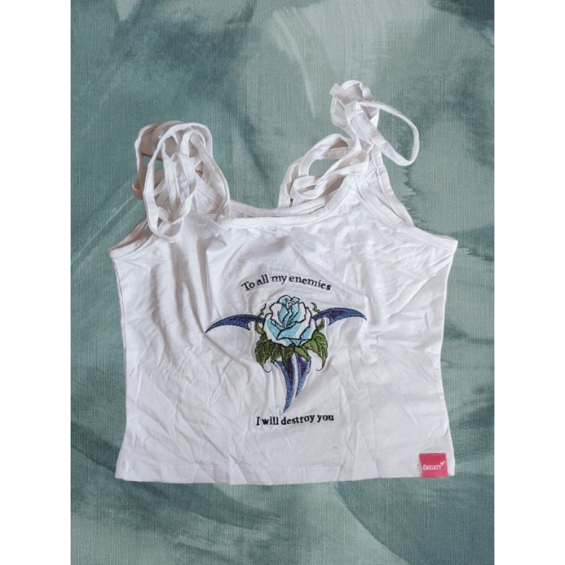 Omighty Omweekend Cute White Tanktop