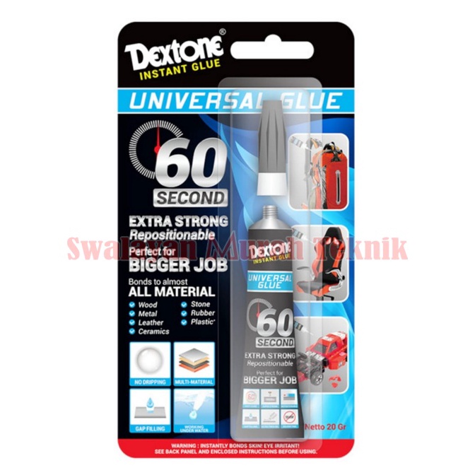 

DEXTONE UNIVERSAL GLUE LEM GEL INSTANT 6 DETIK SUPER STRONG 2 GRAM m P2O9