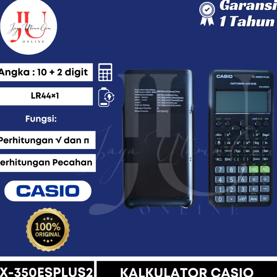 

KALKULATOR SCIENTIFIC CASIO FX 35ES PLUS 2 ORI e S4B9