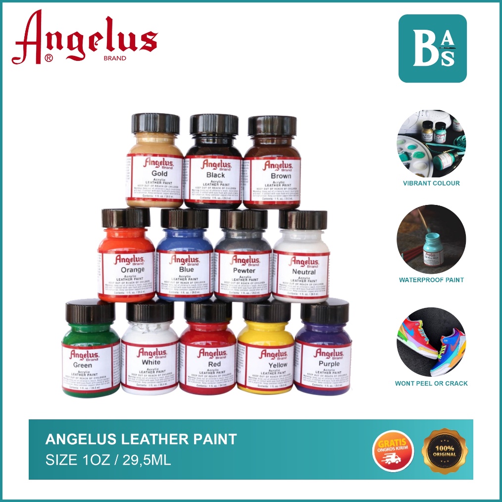 

Angelus Leather Paint 1oz 295ml 33 x W6U5
