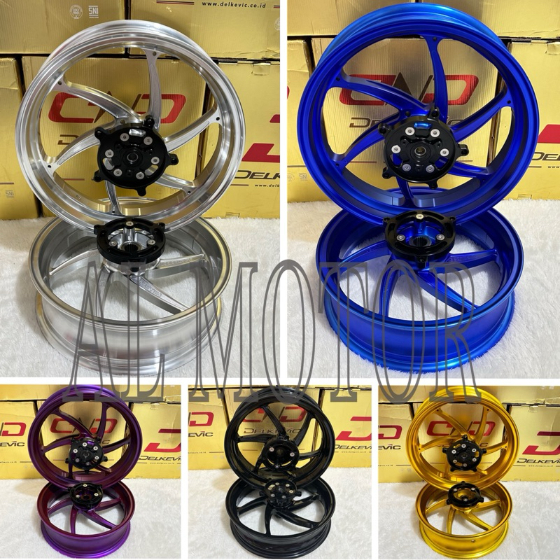 VELG RACING DELKEVIC XMAX 250CC / XMAX 30cc VELG SET XMAX VELG PELAK YAMAHA XMAX OLD / XMAX NEW DELK