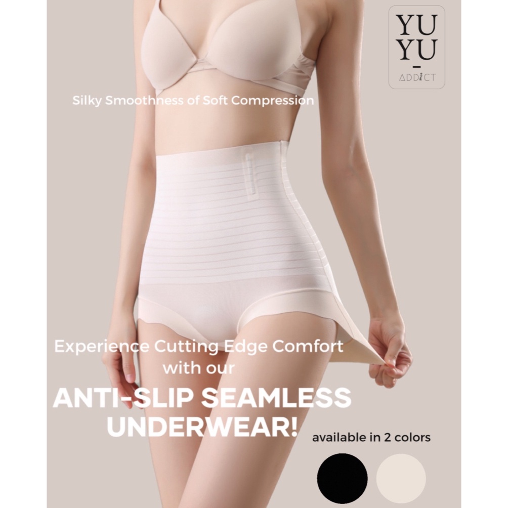 KODE D69Z High Waist Underwear Ultra Shaper Kolor Tipis Celana Dalam Korset Anti Slip Fen