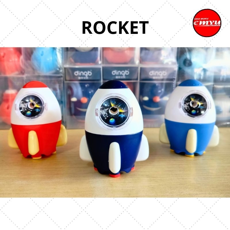 

Rautan / Sharpener / Serutan / Peruncing Meja Putar Motif Rocket