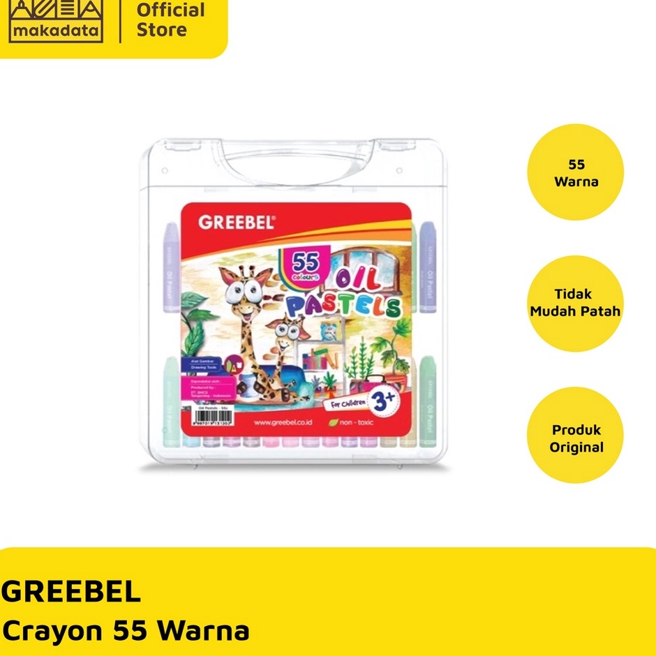 

KODE U8W CRAYON OIL PASTEL GREEBEL ISI 55 WARNA MURAH