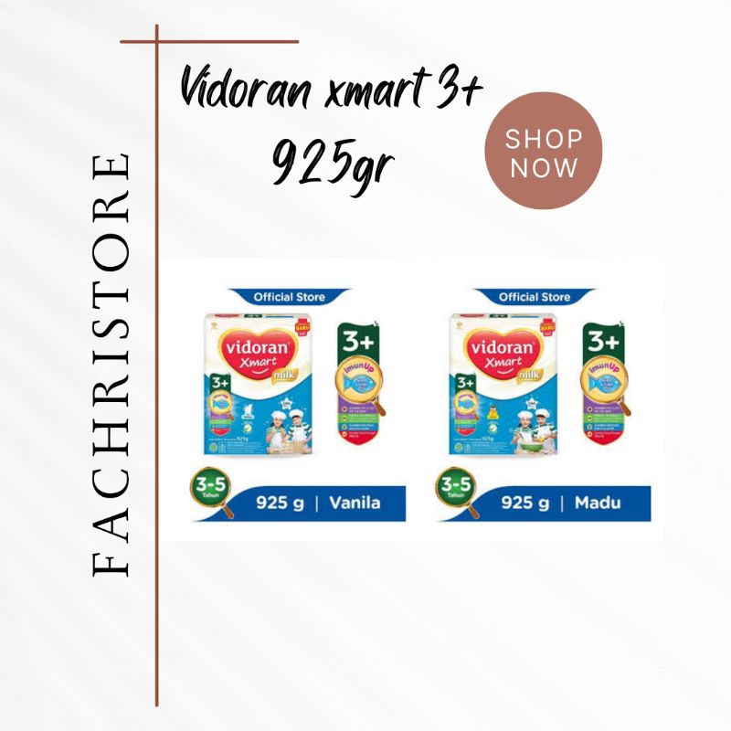 vidoran xmart 3+ vanila madu 925gram /700gram