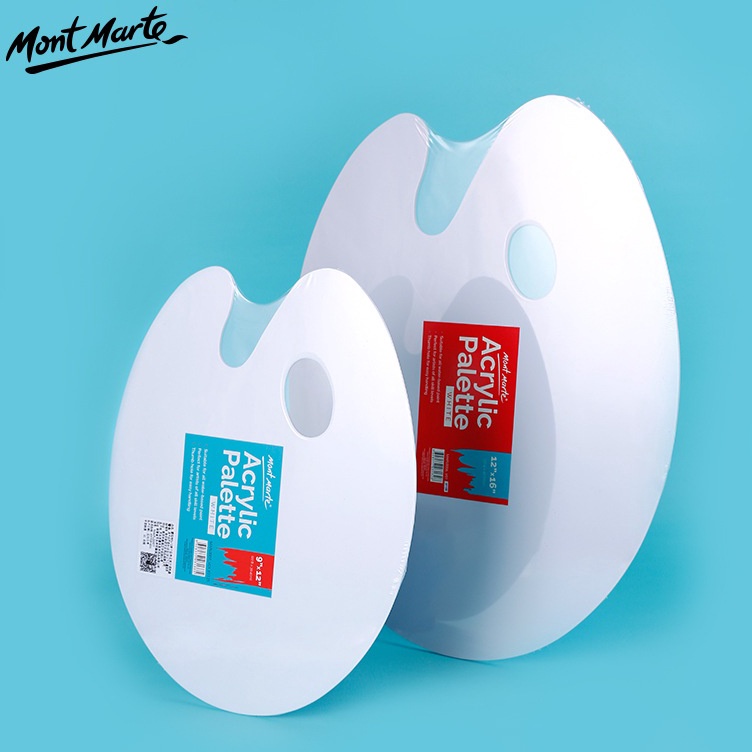 

MONT MARTE ACRYLIC PALETTE big small palet lukis akrilik alat menggambar q V6A4