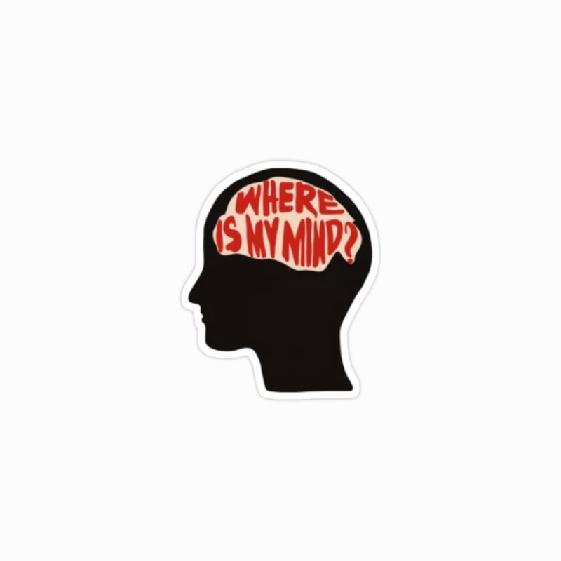 

sticker band Pixies Where Is My Mind indie alternative rock stiker