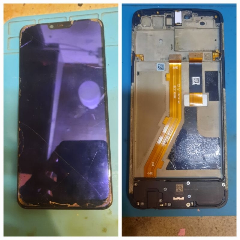 Lcd frame oppo a3s cph 1853 original copotan