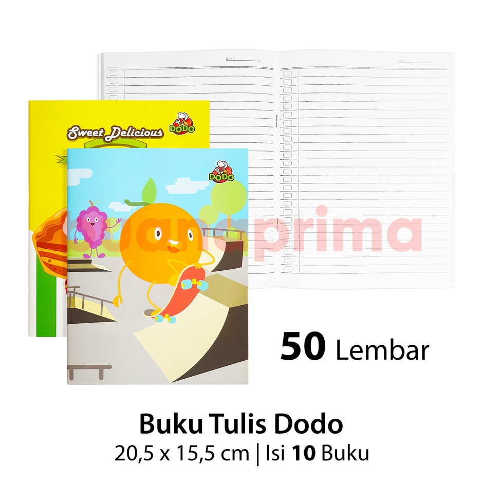 

KODE G33L Buku Tulis Dodo 5 Lembar per 1 Buku Notebook Sekolah Bergaris