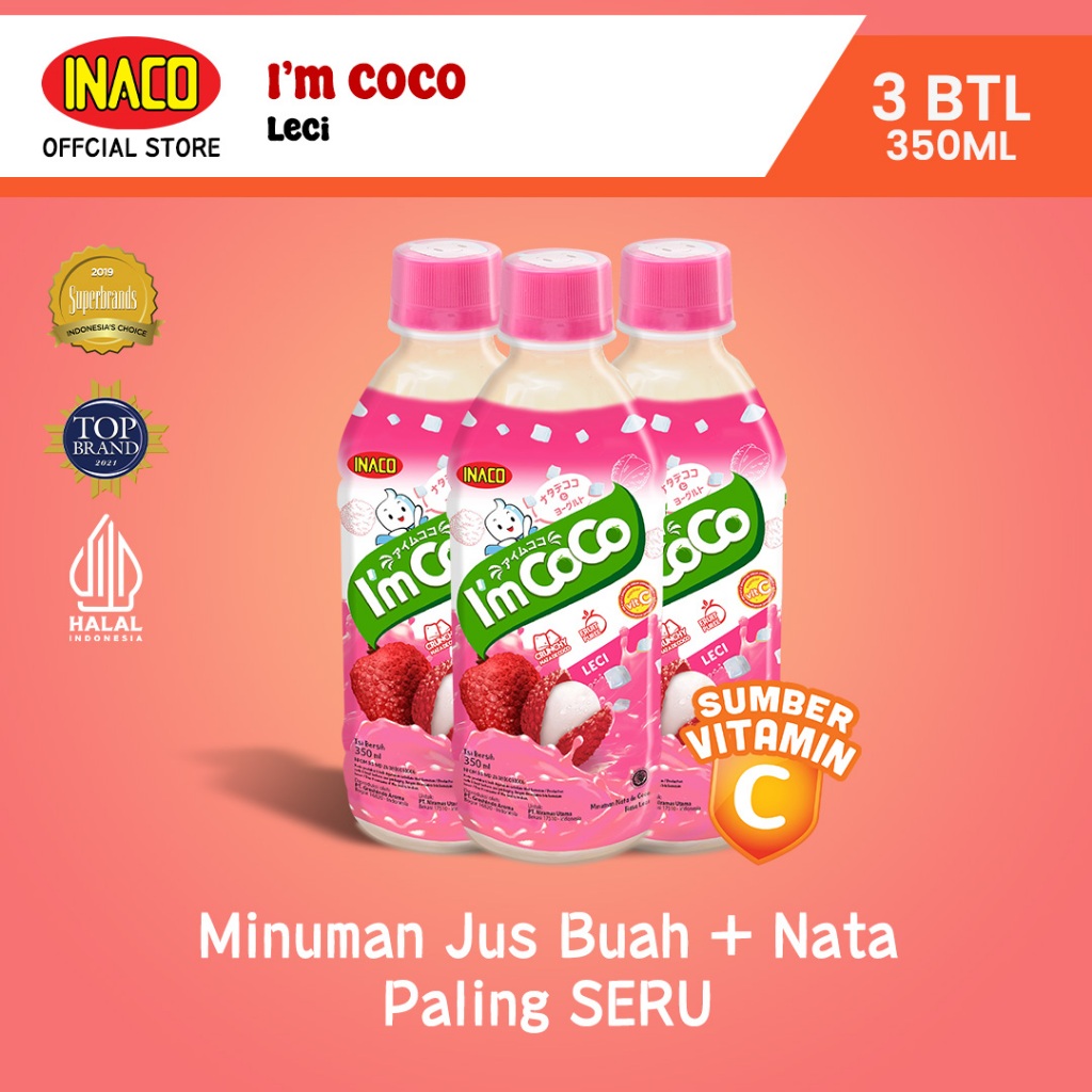 

INACO I'm Coco Lychee 350ml - Triplepack