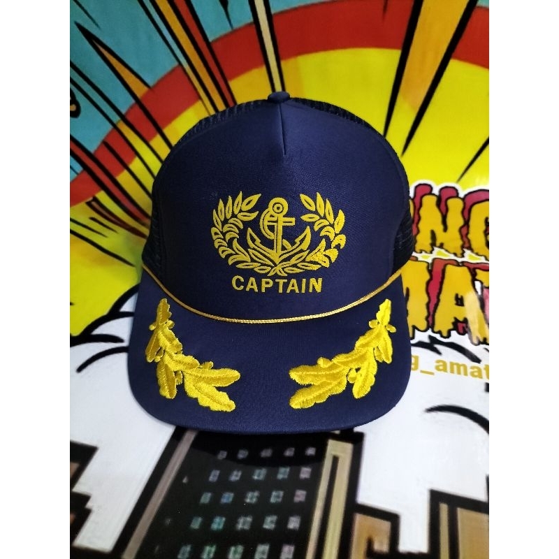 Captain Trucker Hat / Topi Jaring " Captain "