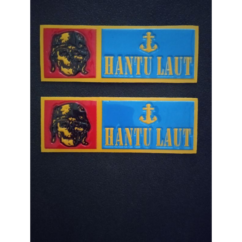 

Stiker embos nopol Hantu Laut
