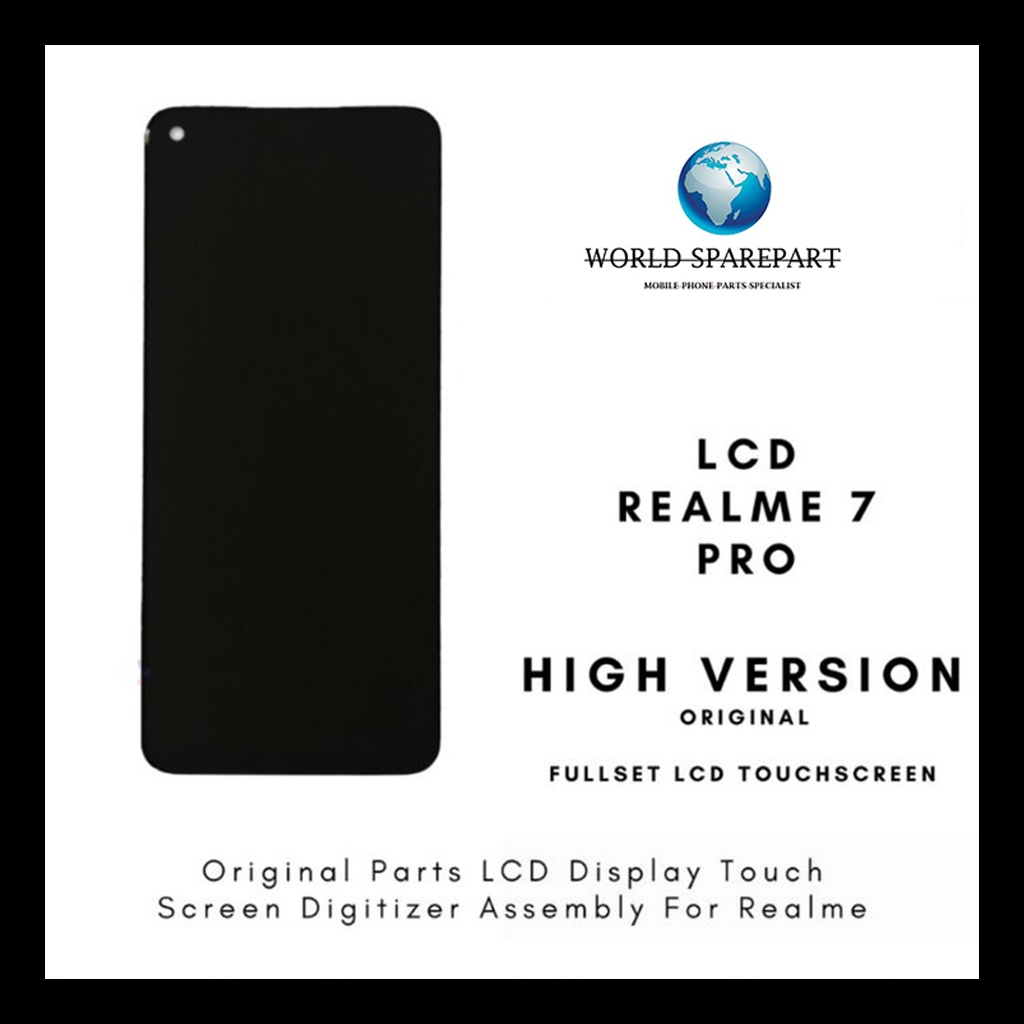 LCD Realme 7 Pro Original 100% Fullset Touchscreen Garansi 1 Bulan Gratis Double Wall Box dan Bubble