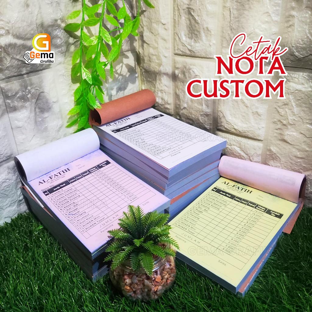 

cetak nota custom nota bon custom per rim hvs ncr