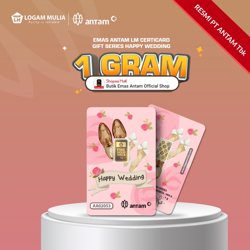 Emas Antam LM Gift Series Happy Wedding - 1 gr