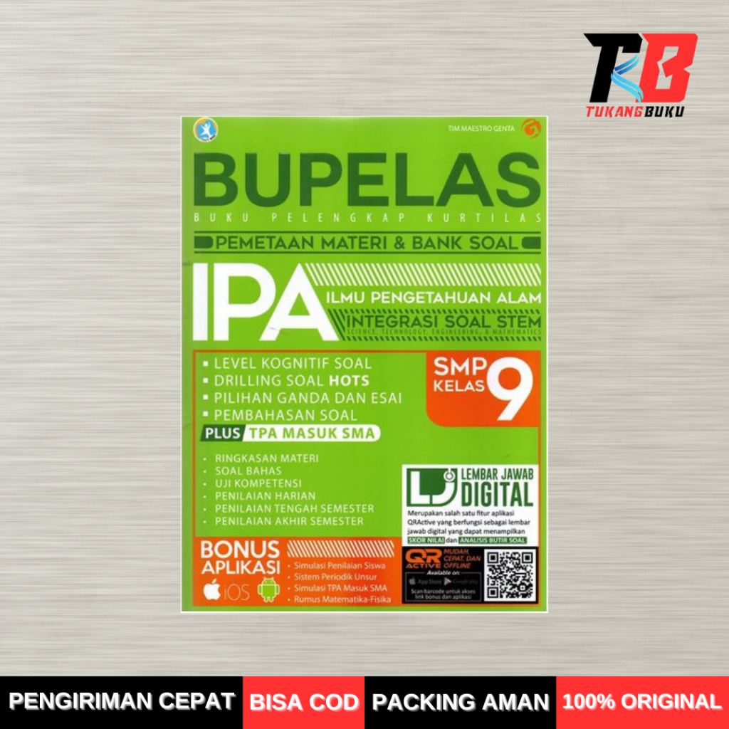 BUKU PELAJARAN SMP - BUPELAS PEMETAAN MATERI & BANK SOAL IPA SMP KELAS 9