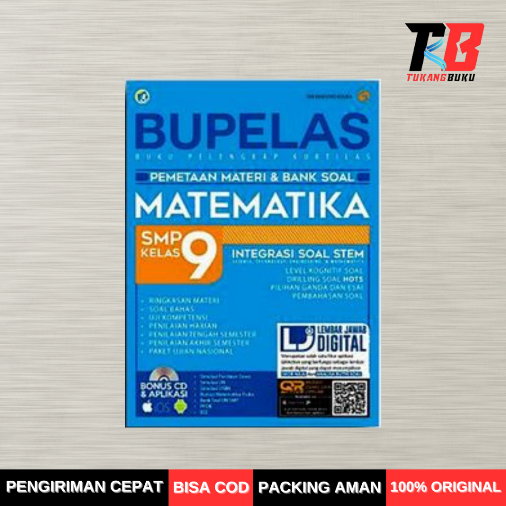 BUKU PELAJARAN SMP - BUPELAS PEMETAAN MATERI & BANK SOAL MATEMATIKA SMP KELAS 9