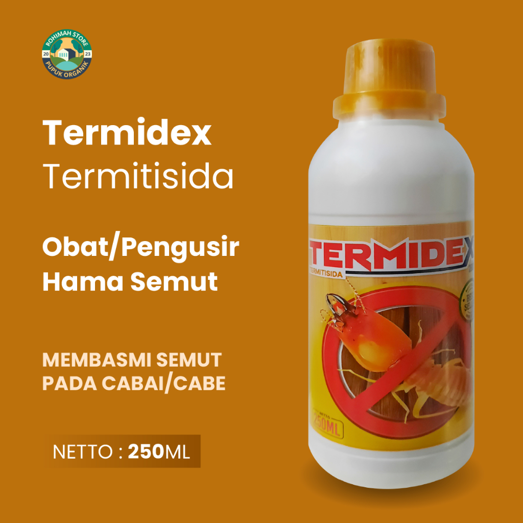 TERMIDEX 250 ML OBAT PENGUSIR HAMA SEMUT - PESTISIDA TERMITSIDA ATASI HAMA SEMUT PADA TANAMAN, RAYAP