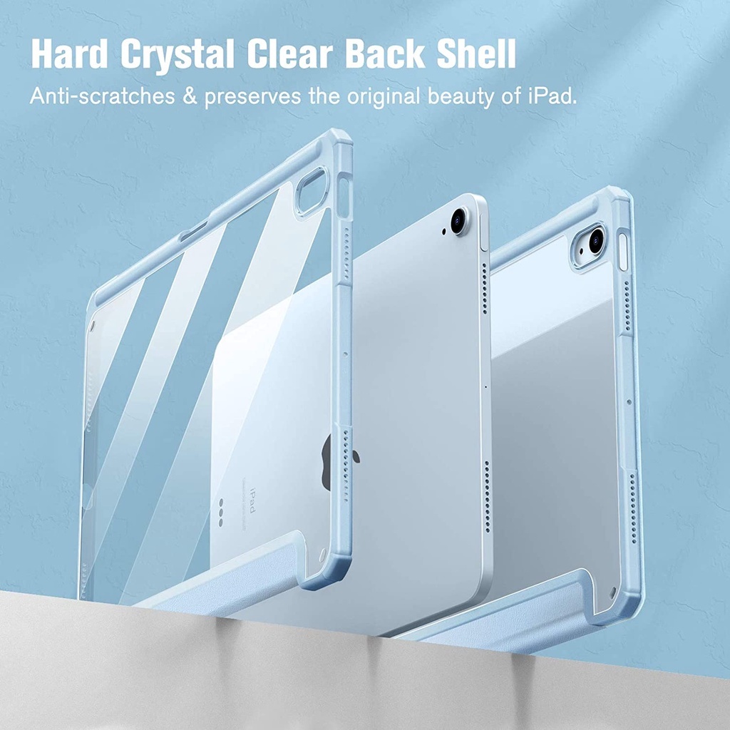 Case iPad Gen 10th 10.9" 2022 Transparan Sky Blue