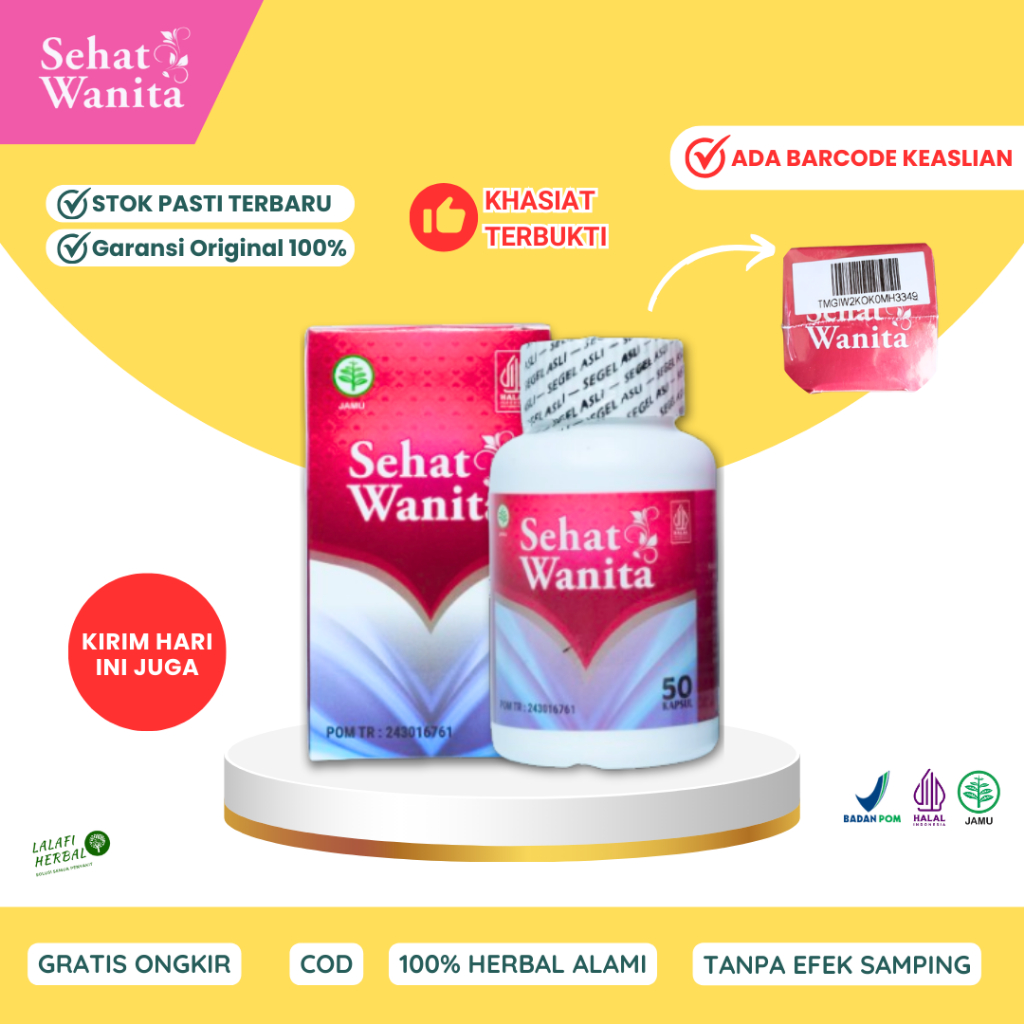 SEHAT WANITA Original Isi 100 Kapsul Original Herbal Kewanitaan