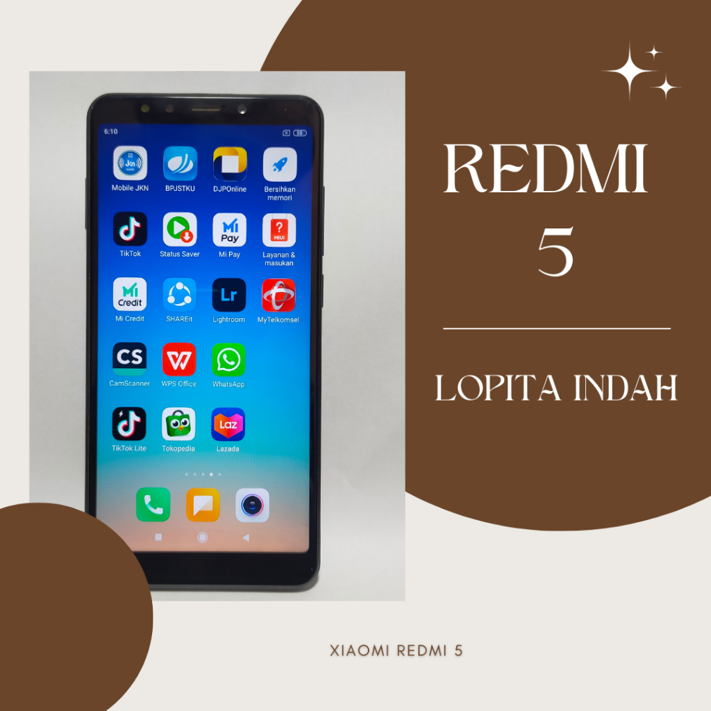 Hp Xiaomi Redmi 5 second 3/32 GB second, seken