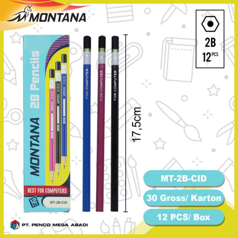 

pensil 2B Montana tricolour MT-2B-CID