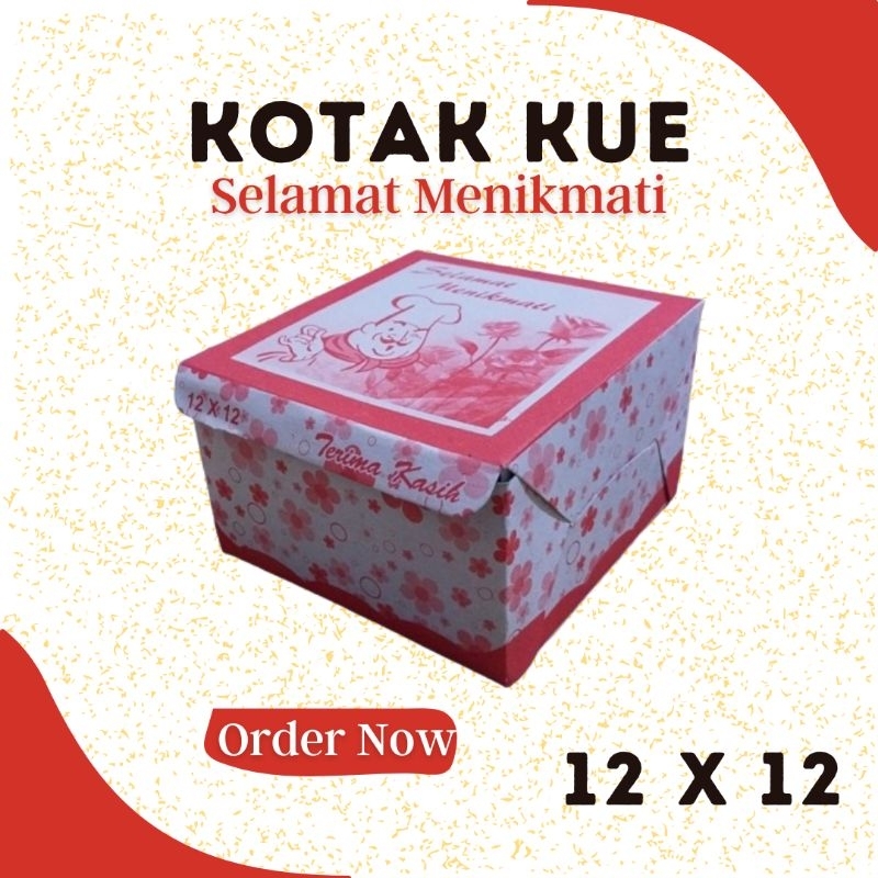

[READY STOCK] KOTAK KUE SELAMAT MENIKMATI 12 X 12 | KOTAK KUE EKONOMIS 12 X 12 | 100 PCS