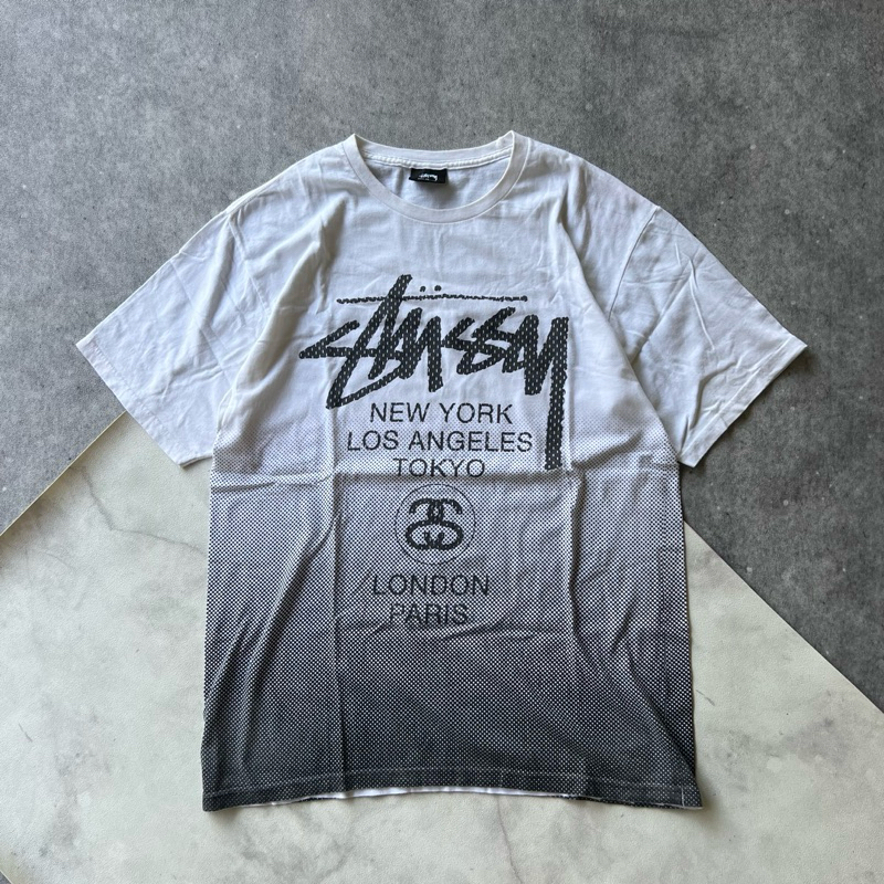 TSHIRT KAOS STUSSY TOUR SECOND
