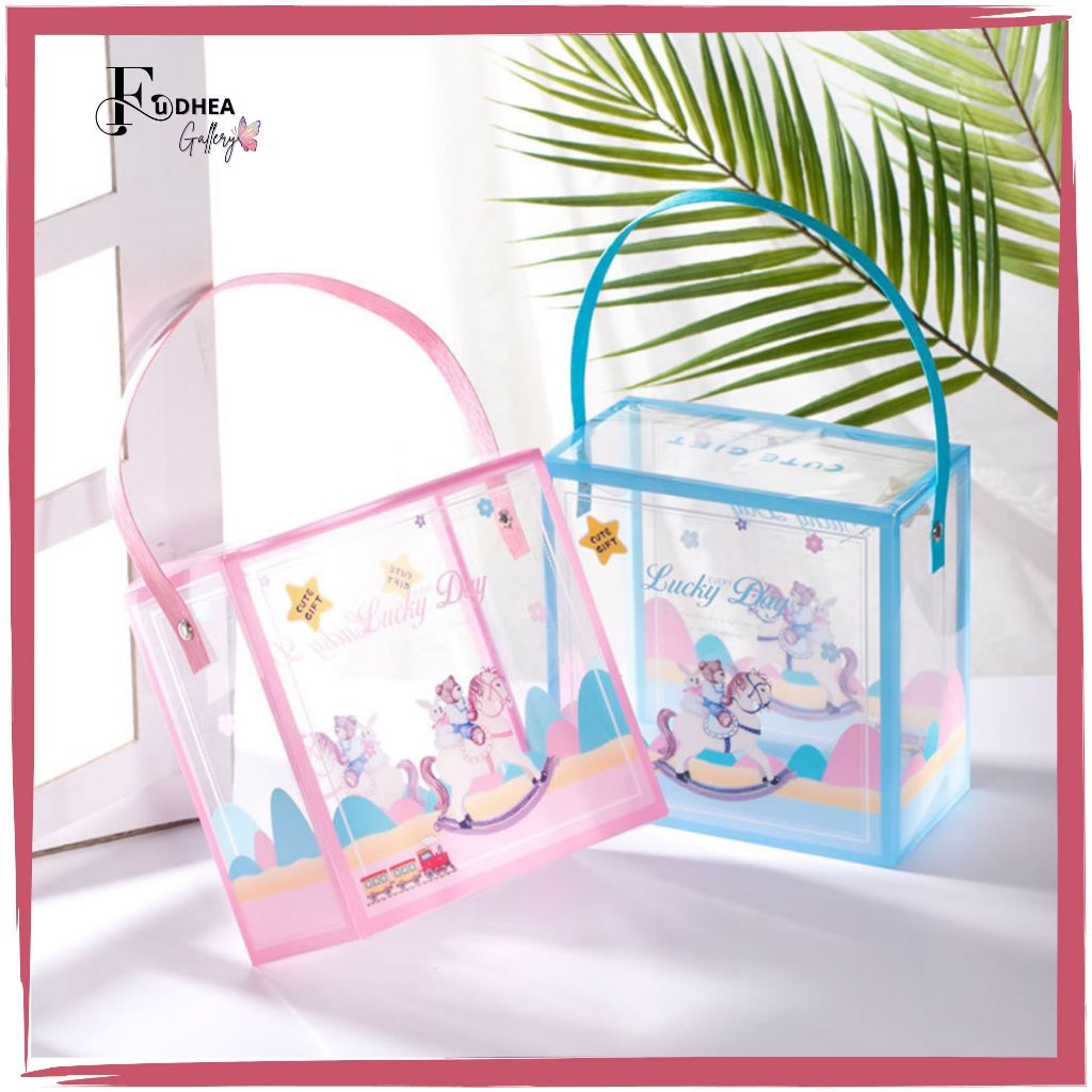 

FDG Goodiebag Ulang Tahun Transparan / Goodiebag Mika Tebal Motif Karakter Lucu PP20