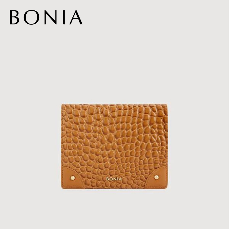 Bonia - Larissa 2 Fold Short Wallet Brown