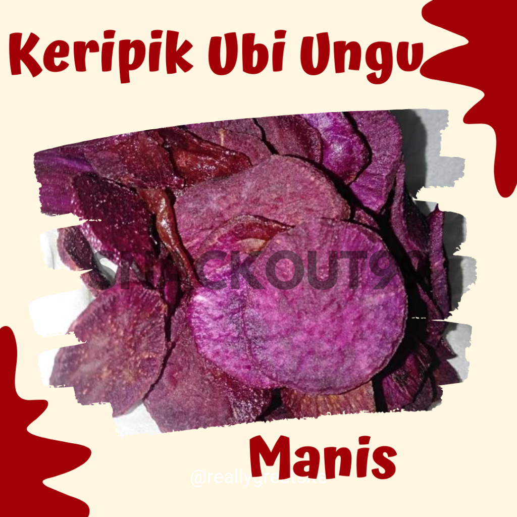 

Keripik Ubi Ungu Manis 500 gram Termurah Terenak