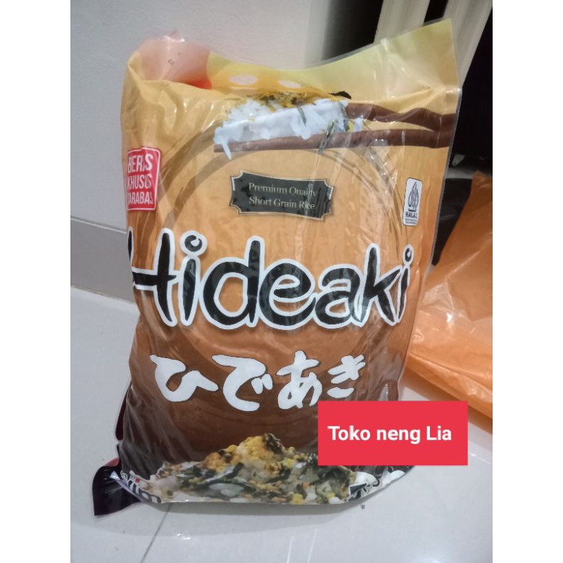 

Beras Jepang Hideaki 5Kg/ beras jepang hideaki 5 kg /Hideaki Rice HALAL (untuk makanan sushi)