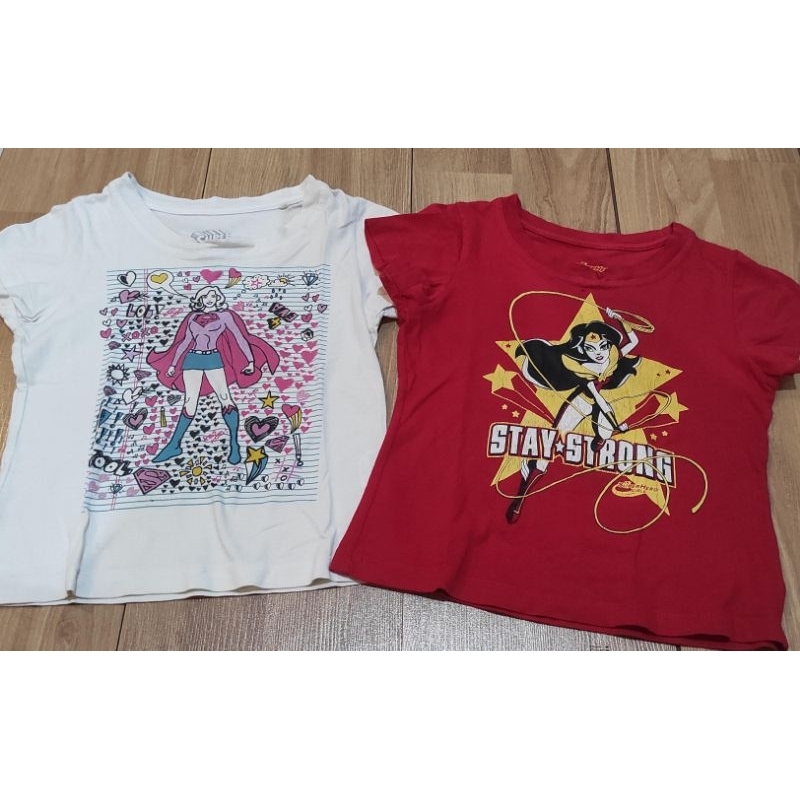 PL Atasan Kaos Baju Anak DC Comic Original Supergirl Anak Perempuan Size 3-4 Tahun