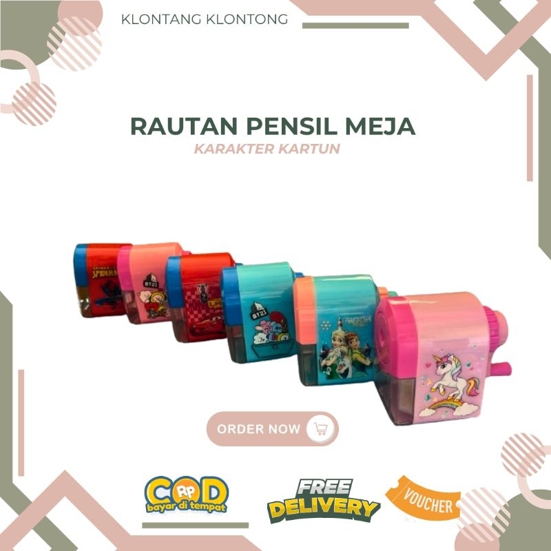 

Rautan Meja / Rautan Putar Karakter Kartun BT21, Frozen, Unicorn
