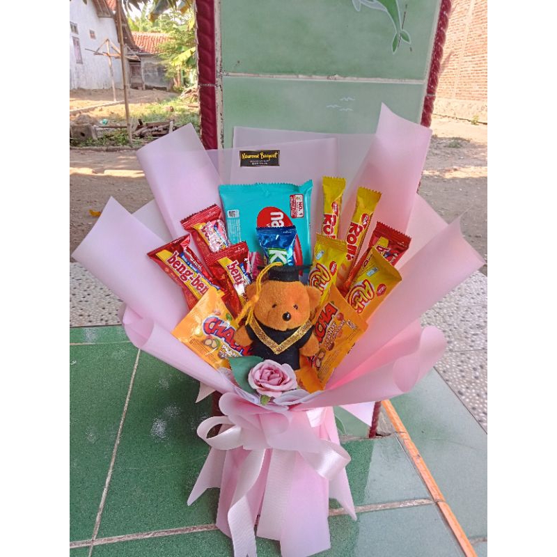 

buket Snack & boneka /Snack/boneka