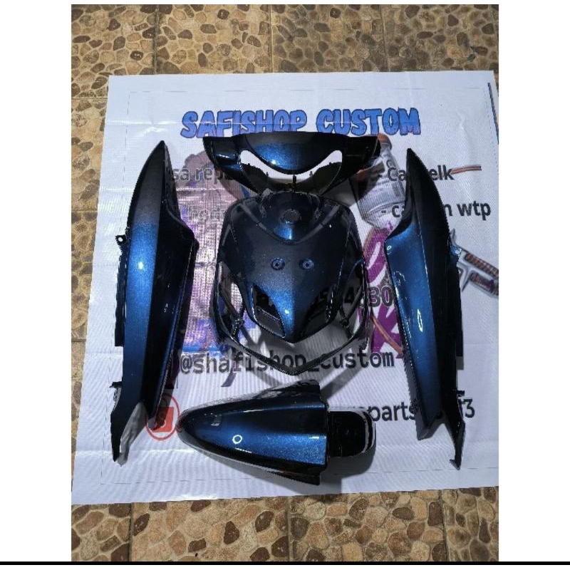 COVER BODY YAMAHA MIO SMILE (2008-2013) FULLSET BODY HALUS + STRIPPING / ALL COLOUR ( body mio smile