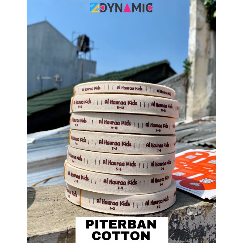 Piterban inport/Label baju/label katun/katun cream/piterban lembut