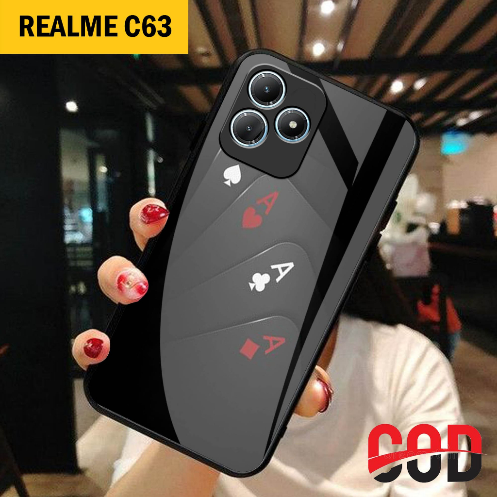 Softcase Kaca REALME C63 - casingA handphone - REALME C63 [S208]